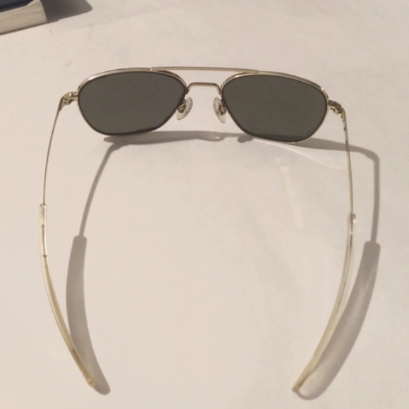 VINTAGE RANDOLPH ENG 58-20 5 1/2  CRYSTAL ORIGINAL PILOT AVIATOR SUNGLASSES - Picture 9 of 16